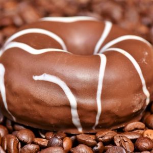 Coffee flavored donut.